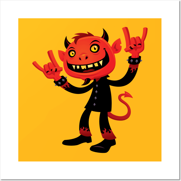 Heavy Metal Devil Wall Art by fizzgig